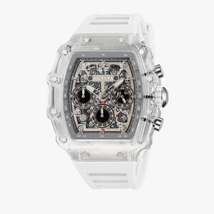 ACTIVA X INVICTA Transparent Skeleton Digital Quartz Watch